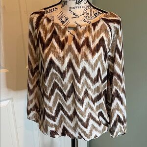 Zac & Rachel Earthy Tones Blouse